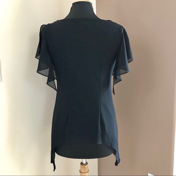 Vintage Black Metaphor Blouse Medium - Picture 4 of 7